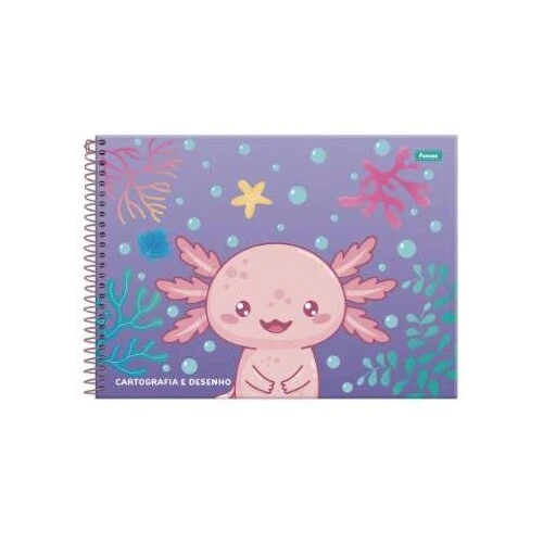 Caderno de Desenho Axolove 80 Folhas - Foroni