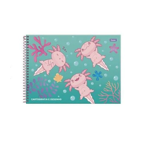 Caderno de Desenho Axolove 80 Folhas - Foroni