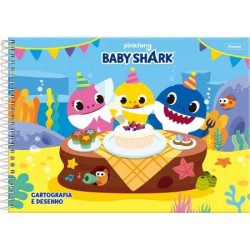 Caderno de Desenho Baby Shark 80 Folhas - Foroni