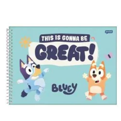 Caderno de Desenho Bluey 80 Folhas - Jandaia