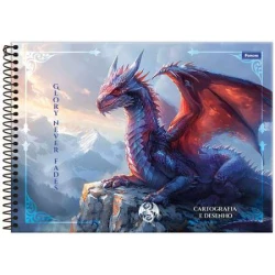 Caderno de Desenho Drakos 80 folhas - Foroni