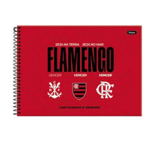 Caderno de Desenho Flamengo 80 Folhas - Foroni Caderno de Desenho Flamengo 80 Folhas - Foroni