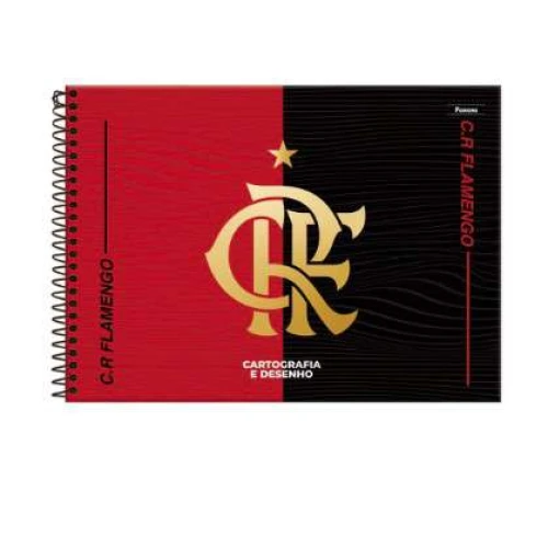 Caderno de Desenho Flamengo 80 Folhas - Foroni Caderno de Desenho Flamengo 80 Folhas - Foroni