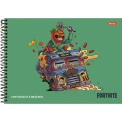 Caderno de Desenho Fortnite 80 Folhas - Foroni