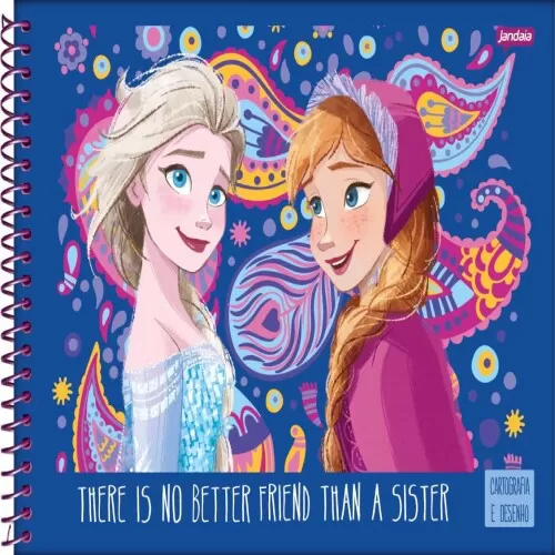 Caderno de Desenho Frozen 80 Folhas - Jandaia