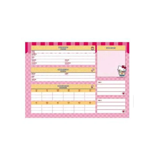 Caderno de Desenho Hello Kitty Rosa 80 Folhas - Jandaia