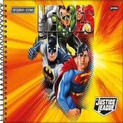 Caderno de Desenho Liga da Justiça 80 Folhas - Jandaia