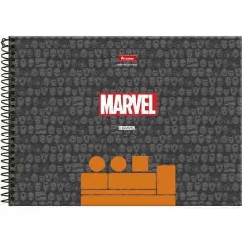 Caderno de Desenho Marvel Comics 80 Folhas - Foroni