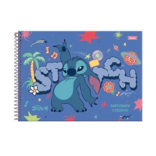 Caderno de Desenho Stitch 80 Folhas - Foroni