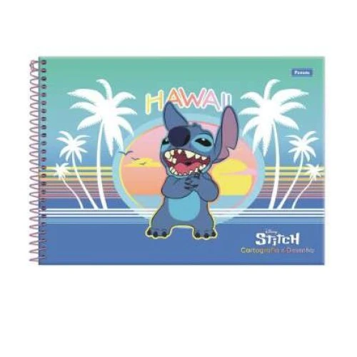 Caderno de Desenho Stitch 80 Folhas - Foroni