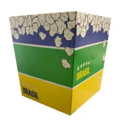 Caixa Papel Pipoca Copa do Brasil - Cromus