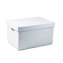 Caixa Plástica Organizadora Grande Branca - Polycart