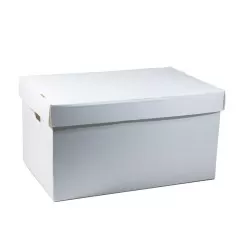 Caixa Plástica Organizadora Grande Branca - Polycart