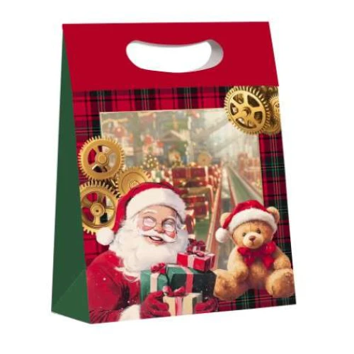 Caixa Presente Decorada Relevo Ouro - Cromus