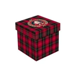 Caixa Presente Decorada Relevo Ouro - Cromus