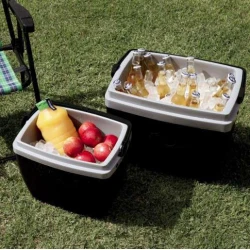 Caixa Térmica Cooler 18 Litros Preta com Alça 24 Latas Mor Ref: 25108180