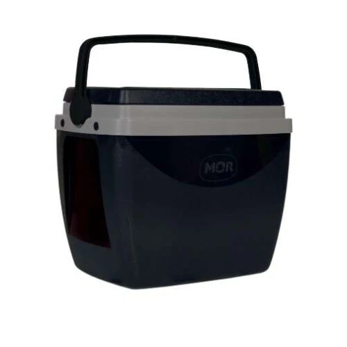 Caixa Térmica Cooler 18 Litros Preta com Alça 24 Latas Mor Ref: 25108180