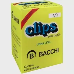 Caixa de Clips 4/0 420un - Bacchi