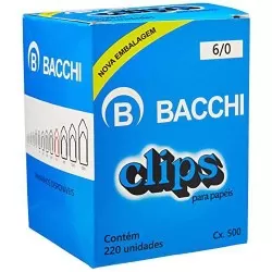 Caixa de Clips 6/0 500g Bacchi
