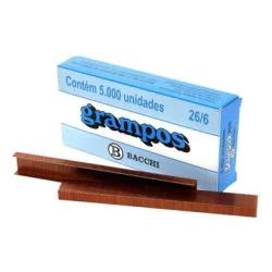 Caixa de Grampos 26/6 Cobreados Bacchi