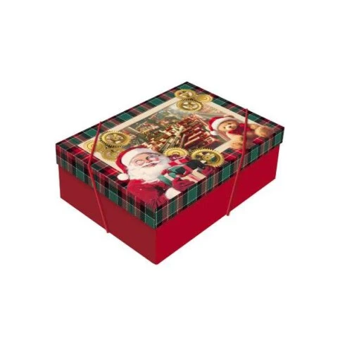 Caixa de Presente Natal Magia Infinita Retangular - Cromus Caixa de Presente Natal Magia Infinita Retangular - Cromus