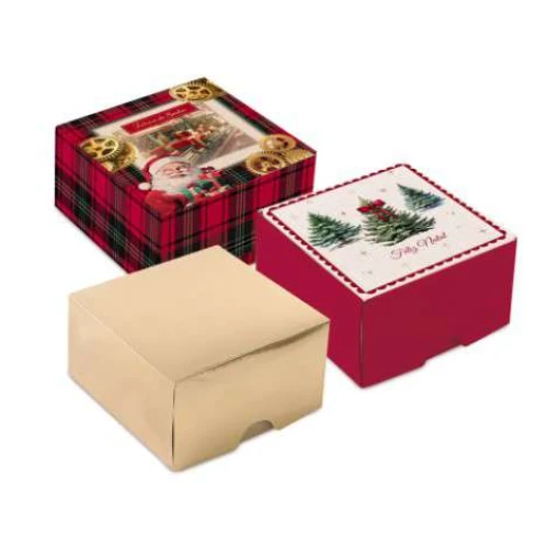 Caixa de Presente Natal Pinheiro Retangular - Cromus