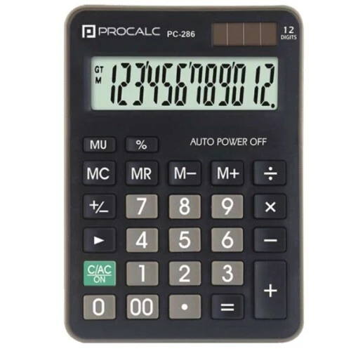 Calculadora PC-286 12 Dígitos - Procalc Calculadora PC-286 12 Dígitos - Procalc