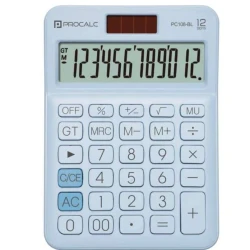Calculadora PC108-BL Azul 12 Dígitos - Procalc