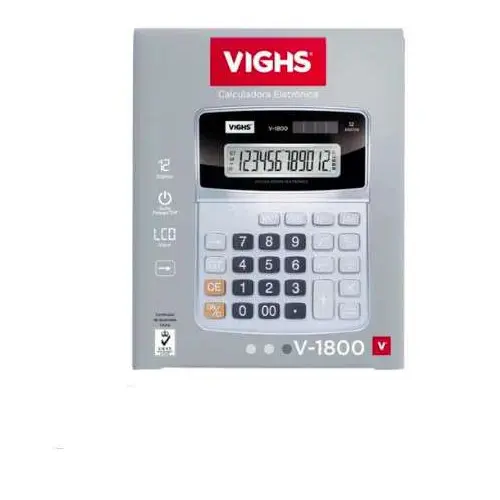 Calculadora v-1800 12 dígitos - Vighs