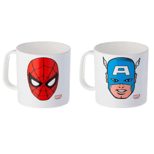 Caneca Plástica Marvel 400 ml - Plasduran