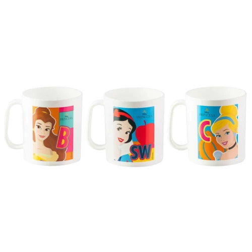 Caneca Plástica Princesas 400 ml - Plasduran