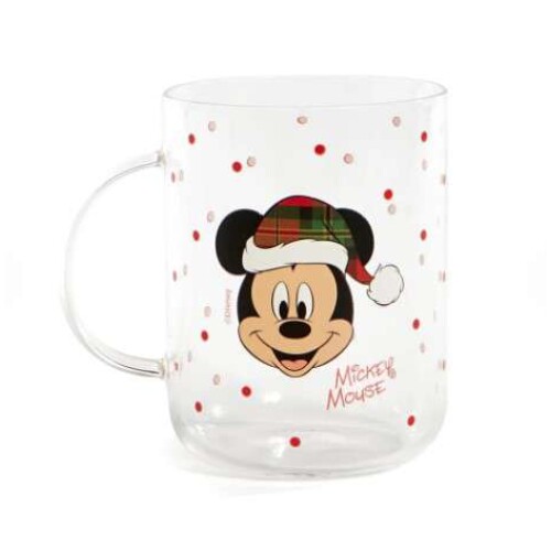 Caneca de Vidro Natalina Mickey Mouse 470ml  Edição Especial 1068303