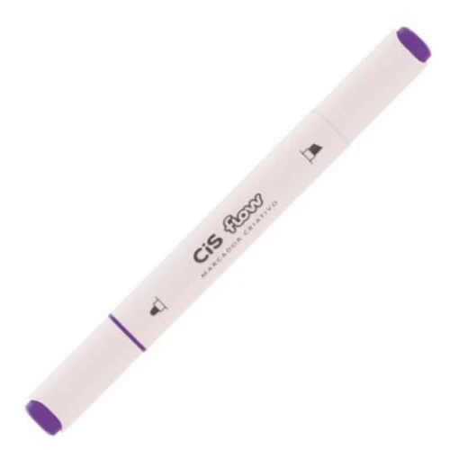 Caneta Criativo Cis Flow Duo Graf Lilás N.131 - Cis