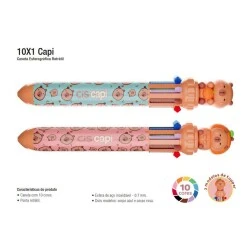 Caneta Esferografica CIS 10cores em 1