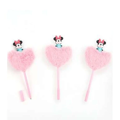 Caneta Esferográfica Coração Pelucia Minnie - Molin Caneta Esferográfica Coração Pelucia Minnie - Molin