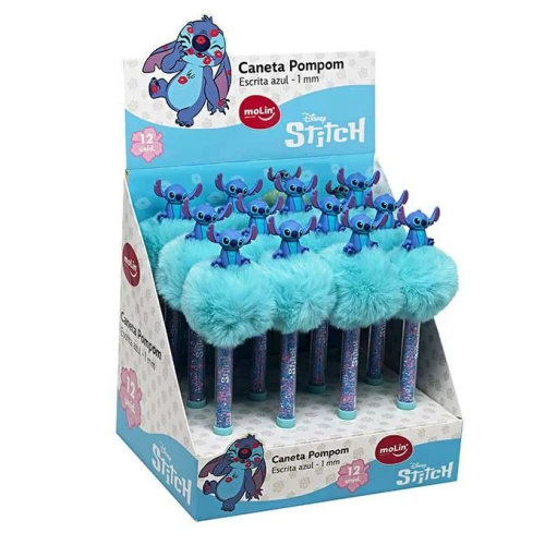 Caneta Esferográfica Stitch Pompom - Molin Caneta Esferográfica Stitch Pompom - Molin
