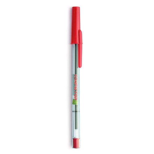 Caneta Esferográfica Compactor Vermelha