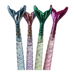 Caneta Esferográfica Sereia Glitter Led