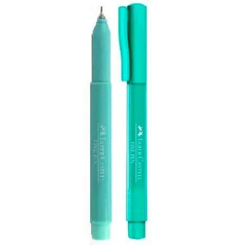 Caneta Fine 0.4 Verde Água - Faber Castell