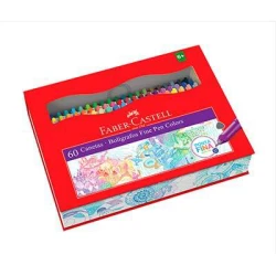 Caneta Fine Pen Colors - Estojo C/60 - Faber Castell