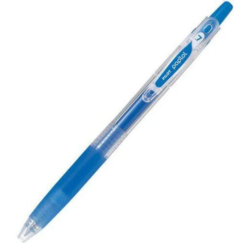 Caneta Gel Retratil Poplol Azul Aqua - Pilot