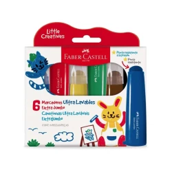 Caneta Hidrocor Redondo 12 Extrajumbo - Faber Castell