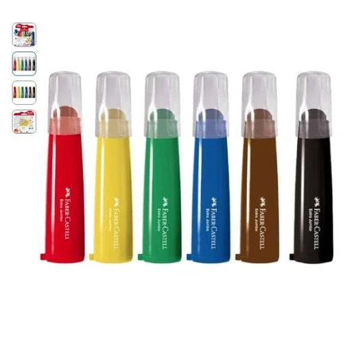 Caneta Hidrocor Redondo 12 Extrajumbo - Faber Castell