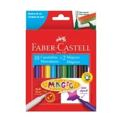 Caneta Hidrocor Regular Magic c/12 - Faber Castell