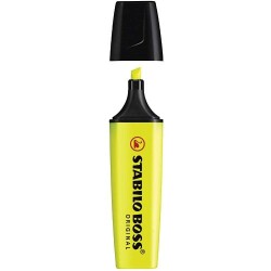 Caneta Marca Texto Amarelo  Stabilo Boss