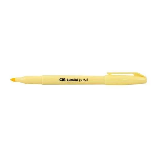 Caneta Marca Texto Amarelo Pastel Cis Lumini