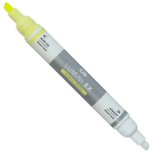 Caneta Marca Texto Apagável - Cis Lumini EX - Amarelo