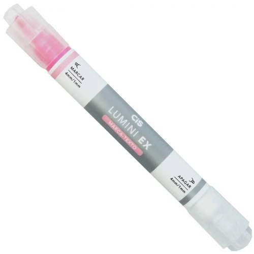 Caneta Marca Texto Apagável - Cis Lumini EX - Rosa