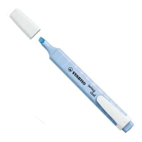 Caneta Marca Texto Azul Pastel - STABILO
