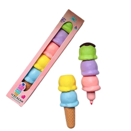 Caneta Marca Texto Mini Sorvetinho